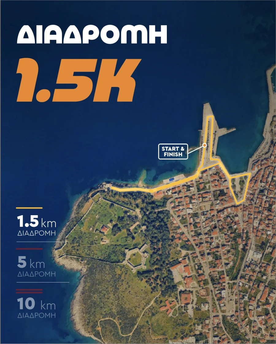 Tsiklitiria 1.5 kilometer route