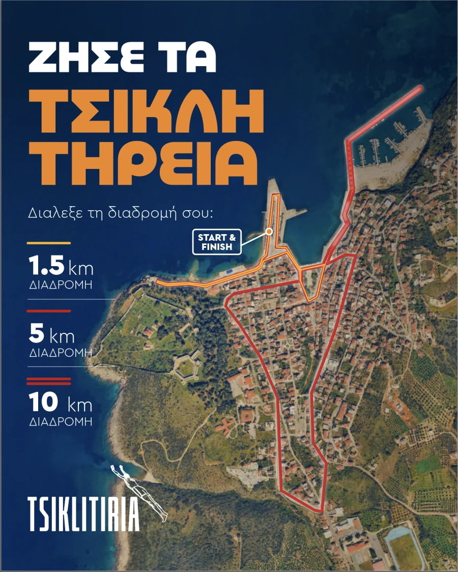 Tsiklitiria route overview